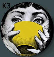 Load image into Gallery viewer, Fornasetti Decorative Plate Hanging Ceramic Craft Home Furnishing Wall Decorative Dish Italy Style Background Painting Adornment