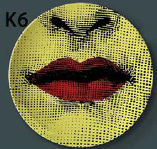 Load image into Gallery viewer, Fornasetti Decorative Plate Hanging Ceramic Craft Home Furnishing Wall Decorative Dish Italy Style Background Painting Adornment