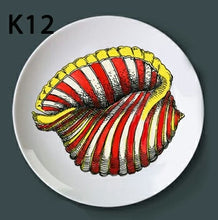 Load image into Gallery viewer, Fornasetti Decorative Plate Hanging Ceramic Craft Home Furnishing Wall Decorative Dish Italy Style Background Painting Adornment