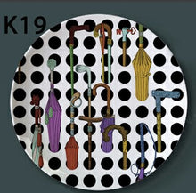Load image into Gallery viewer, Fornasetti Decorative Plate Hanging Ceramic Craft Home Furnishing Wall Decorative Dish Italy Style Background Painting Adornment