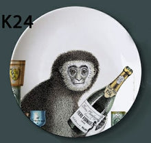 Load image into Gallery viewer, Fornasetti Decorative Plate Hanging Ceramic Craft Home Furnishing Wall Decorative Dish Italy Style Background Painting Adornment