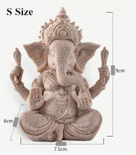 Load image into Gallery viewer, VILEAD Sandstone Indian Ganesha Elephant God Statue Religious Hindu Elephant-Headed Fengshui Buddha Sculpture Home Decor Crafts
