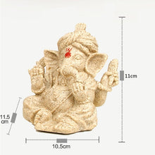 Load image into Gallery viewer, VILEAD Sandstone Indian Ganesha Elephant God Statue Religious Hindu Elephant-Headed Fengshui Buddha Sculpture Home Decor Crafts