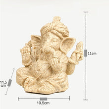 Load image into Gallery viewer, VILEAD Sandstone Indian Ganesha Elephant God Statue Religious Hindu Elephant-Headed Fengshui Buddha Sculpture Home Decor Crafts