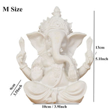 Load image into Gallery viewer, VILEAD Sandstone Indian Ganesha Elephant God Statue Religious Hindu Elephant-Headed Fengshui Buddha Sculpture Home Decor Crafts