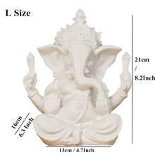 Load image into Gallery viewer, VILEAD Sandstone Indian Ganesha Elephant God Statue Religious Hindu Elephant-Headed Fengshui Buddha Sculpture Home Decor Crafts