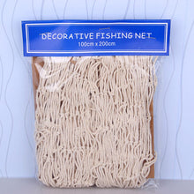 Load image into Gallery viewer, Mediterranean Fishing Net Nautical Home Decor Seashell Anchor Decor Sea Decoration Hand-woven Float Wall Decoration Marine Style